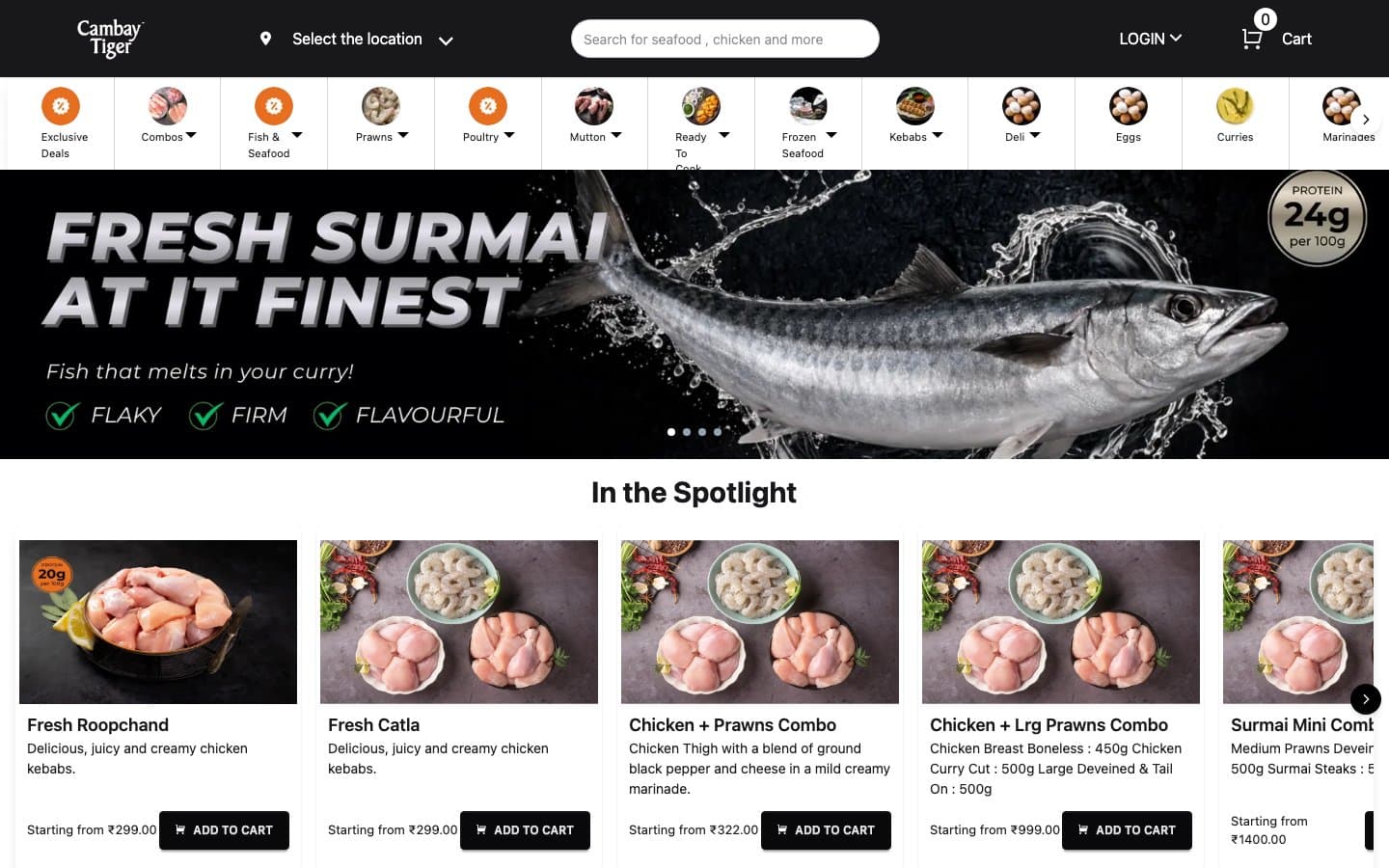 Seafood Store screenshot